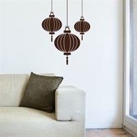 Wallsticker: "Lanterner"